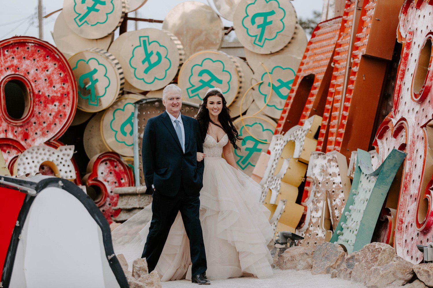Wedding Ceremony at the Neon Museum