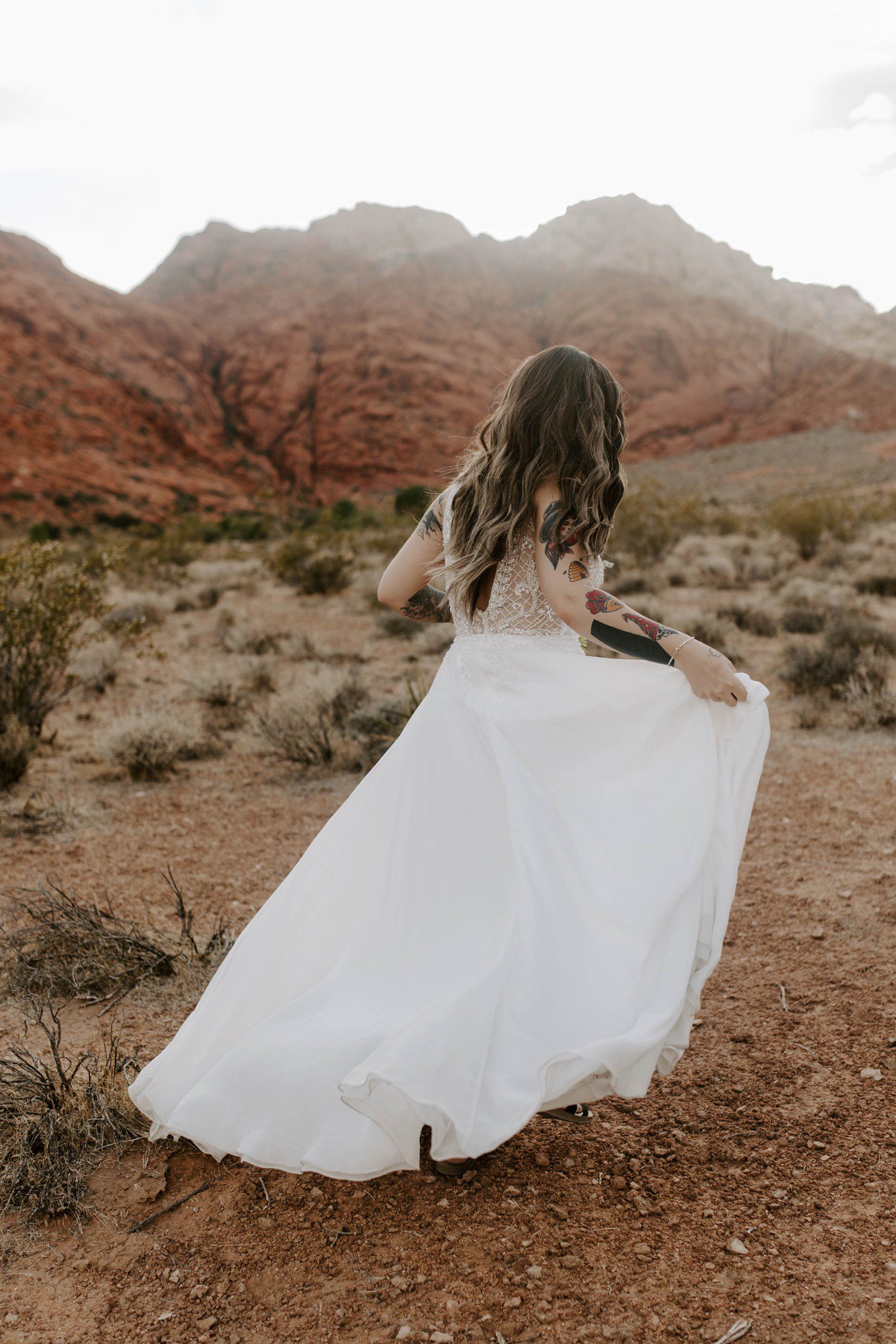 Bride at Red Rock Canyon