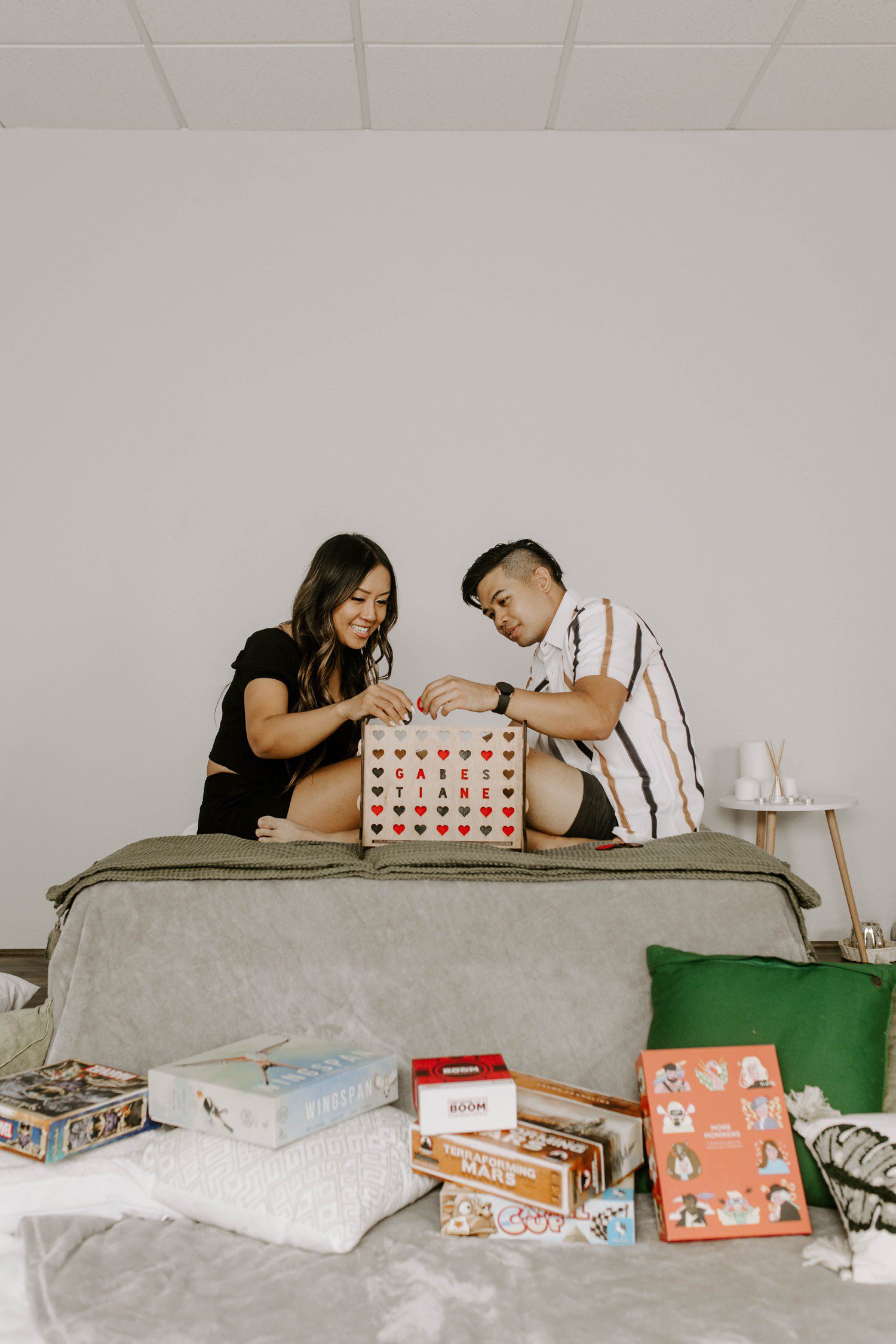 Engagement Photos with Board Game