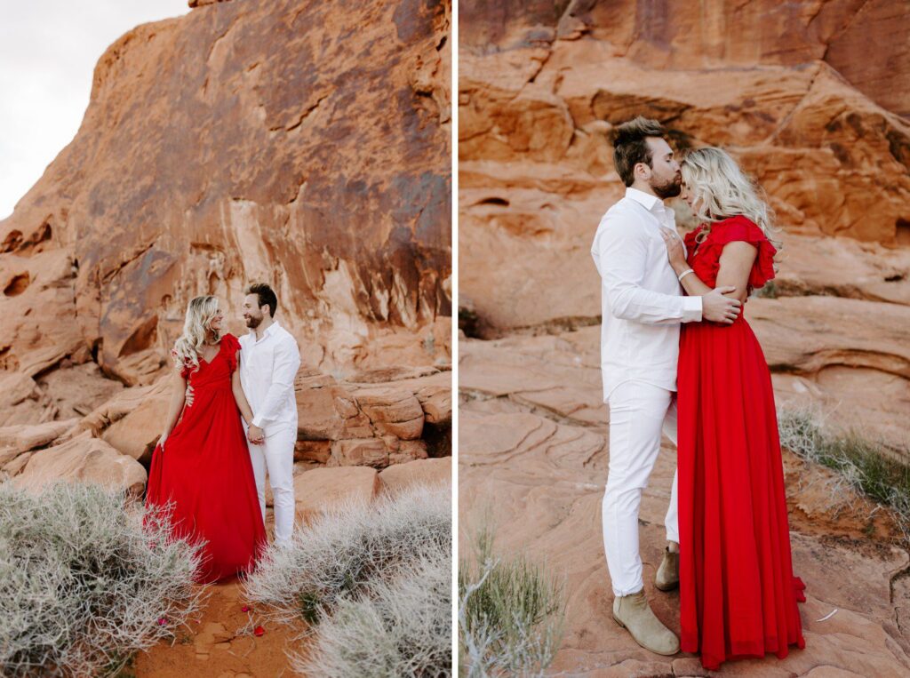 Engagement photos at Valley of Fire. 