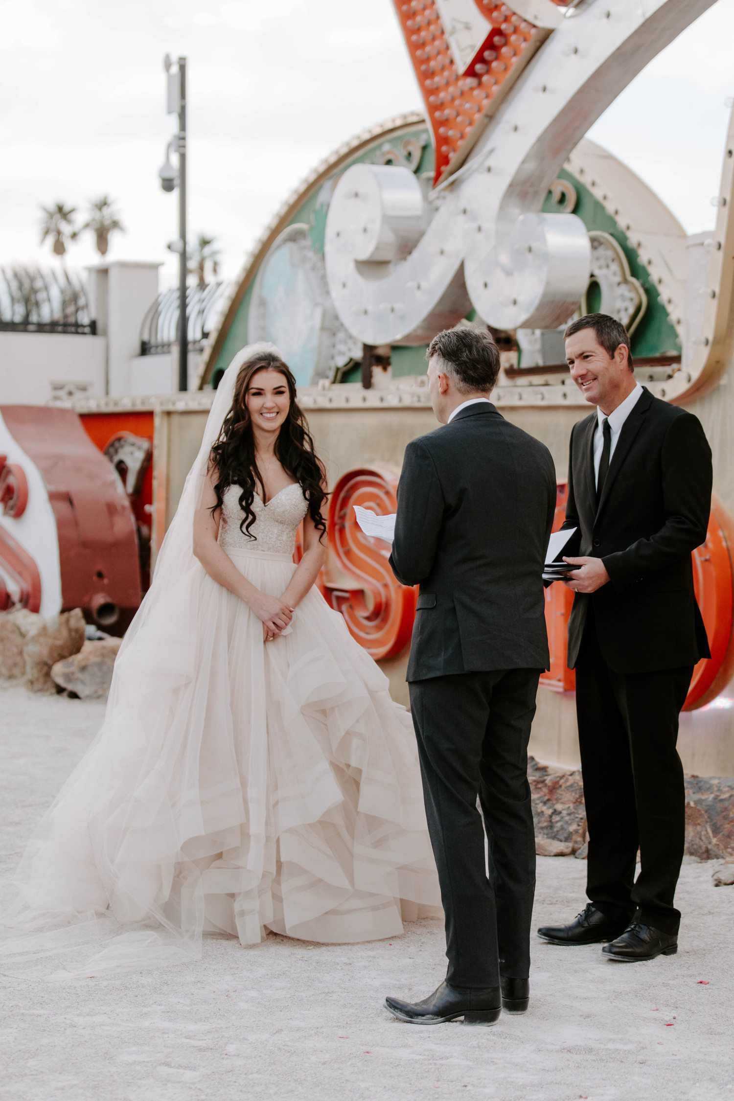 Wedding Ceremony at The Neon Museum