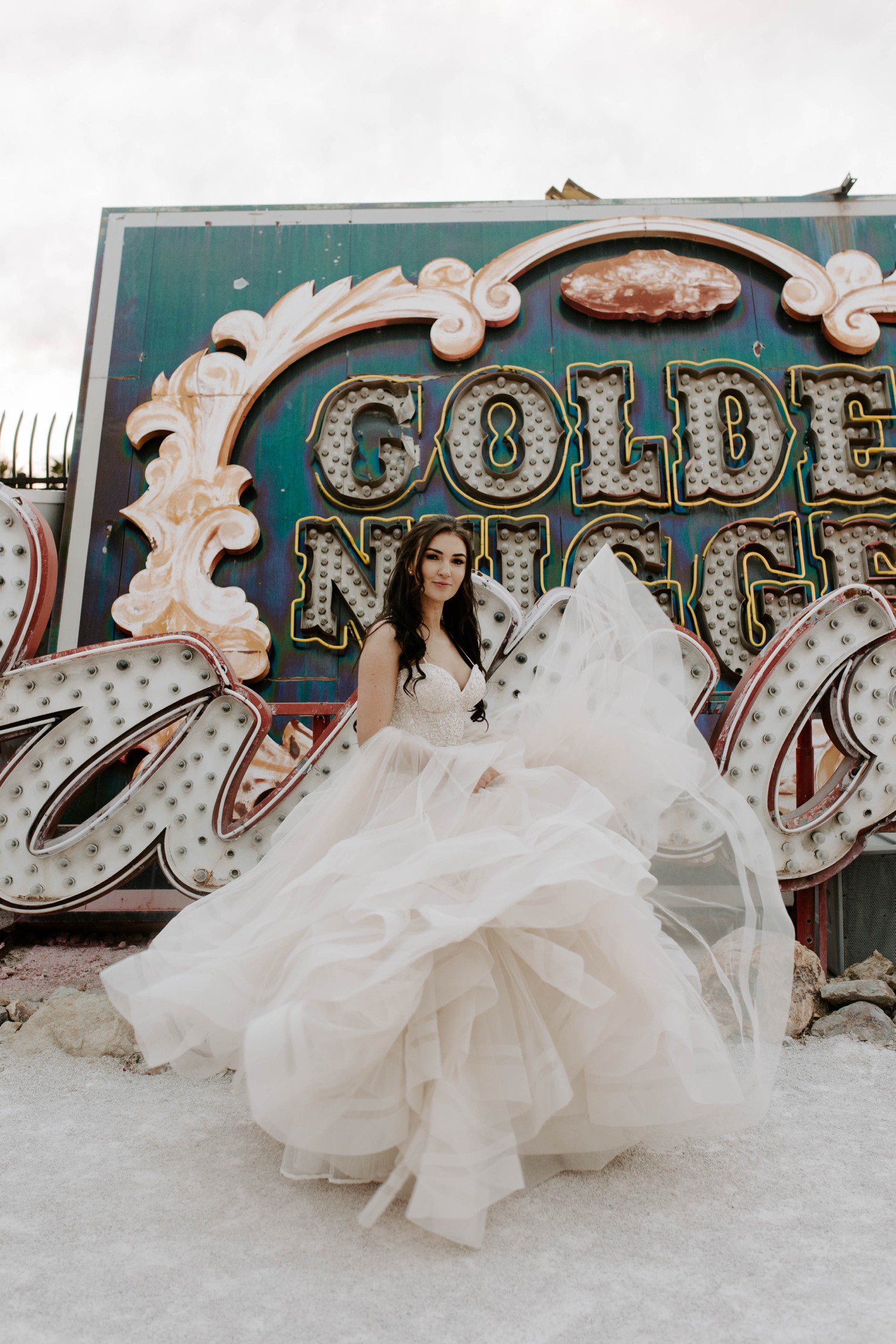 Bridal Photos at The Neon Museum