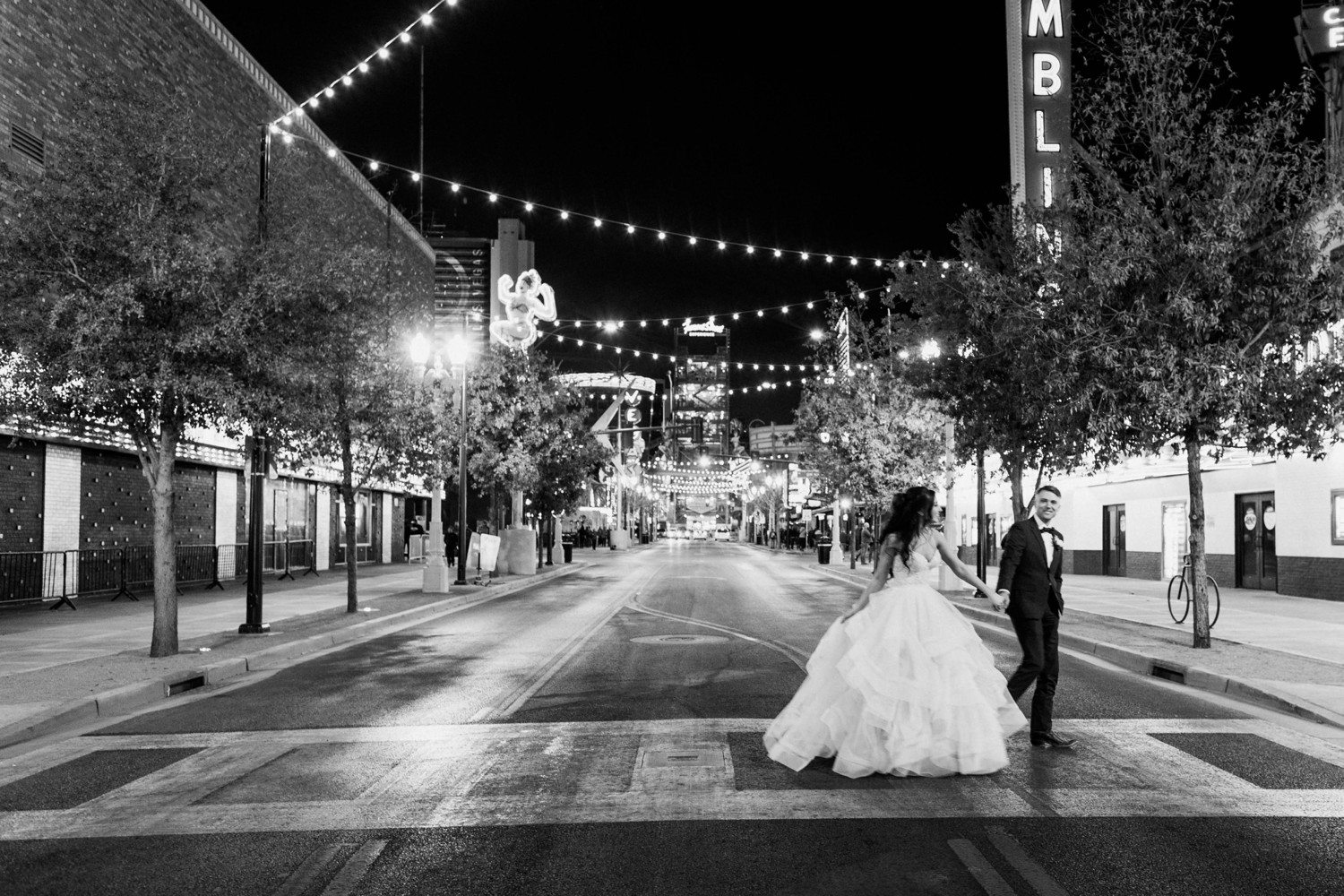 Fremont Street Wedding Photos