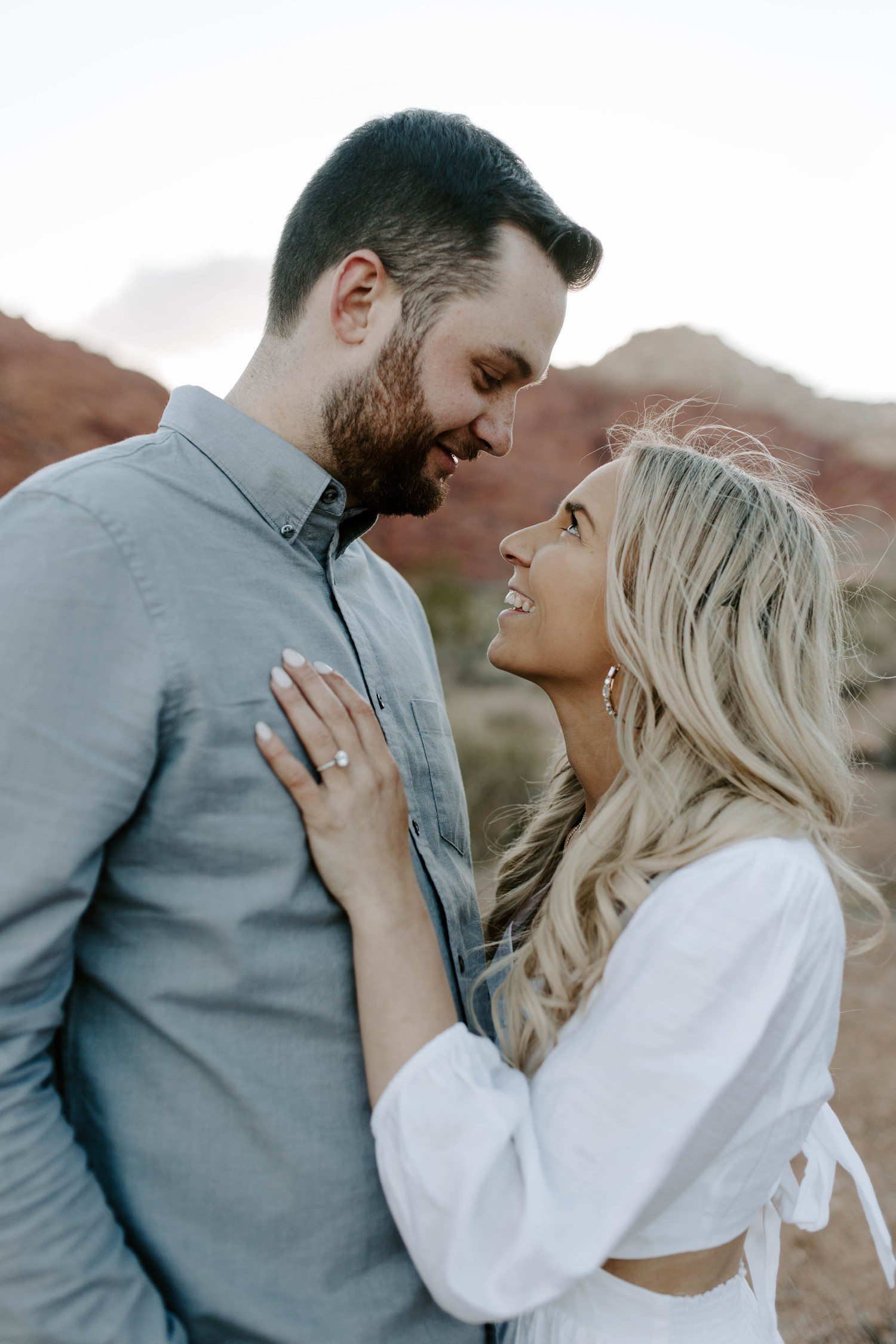 Red Rock Canyon Engagement Session Las Vegas
