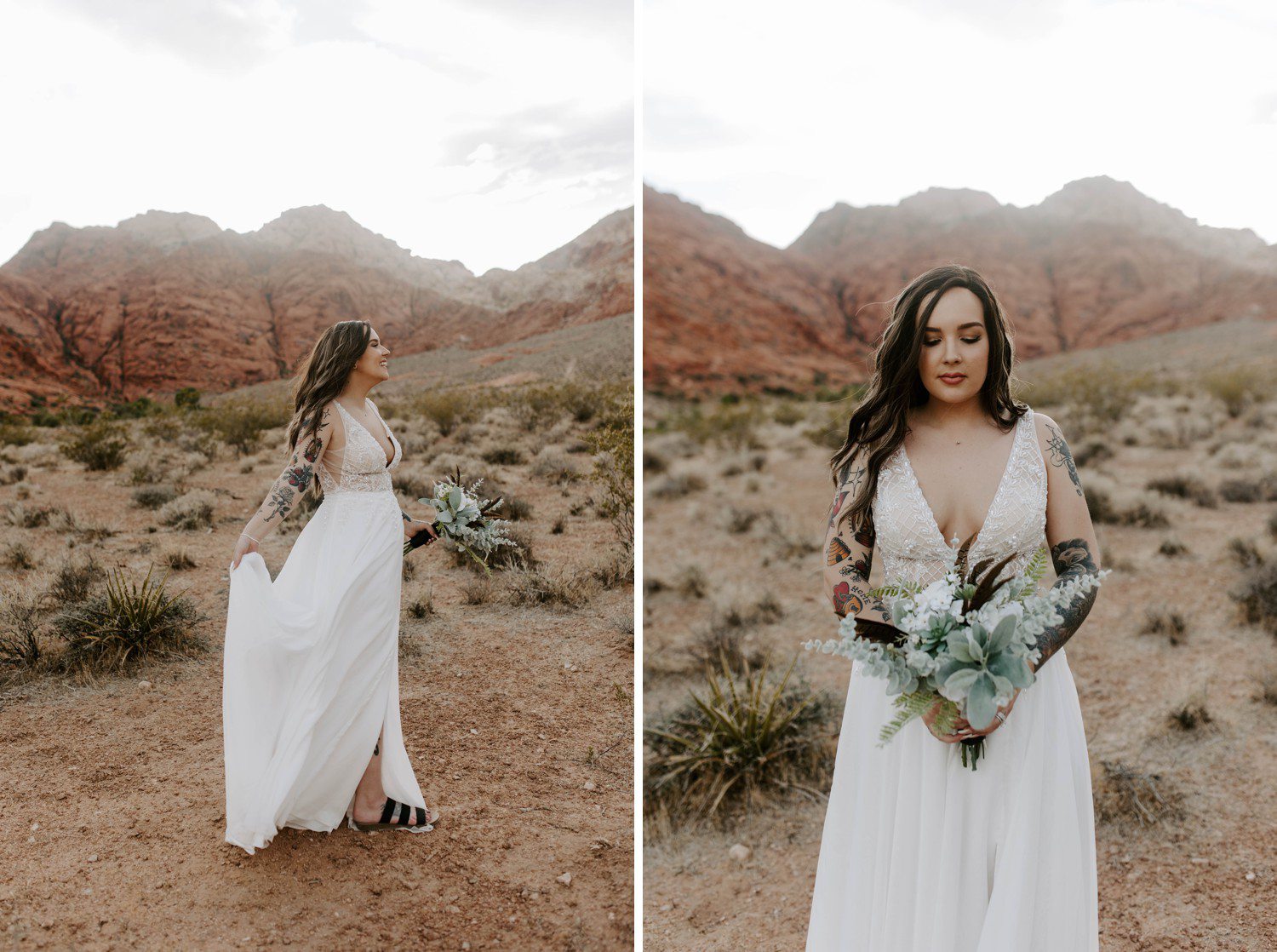 Bridal Photos at Red Rock Canyon