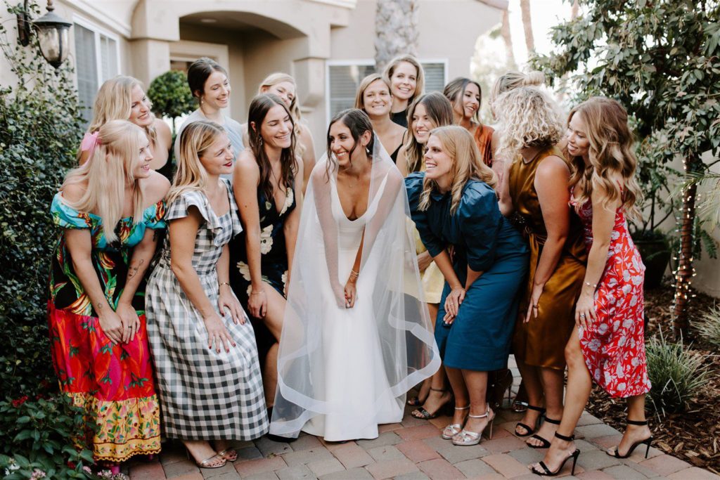 Mix and match bridesmaid dress styles