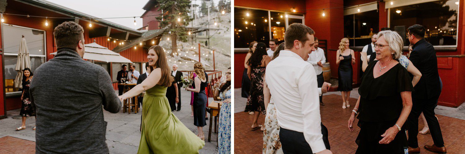 Wedding Guests Dancing Heavenly Mountain Resort