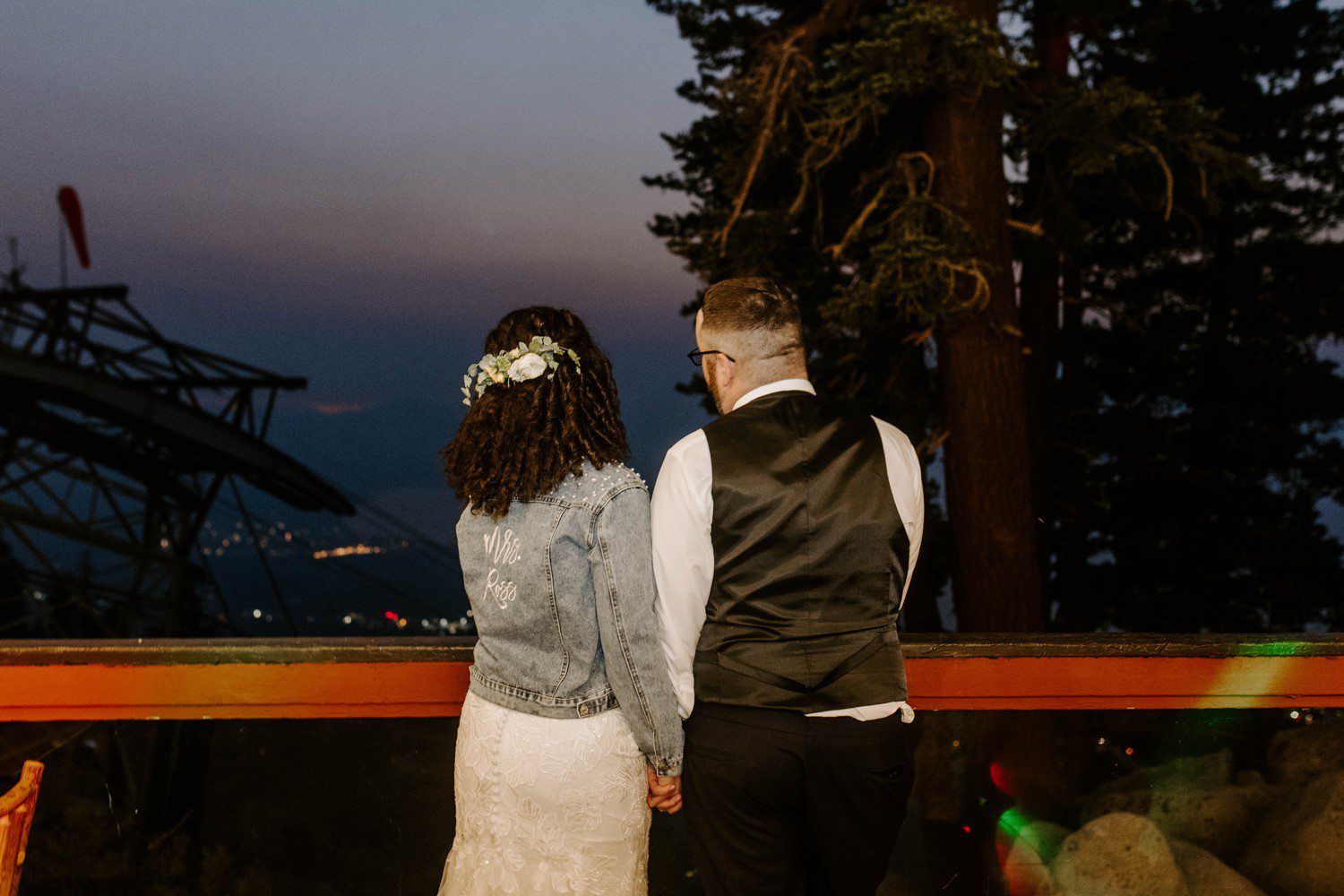 Wedding Sunset Photos at Heavenly Mountain Resort