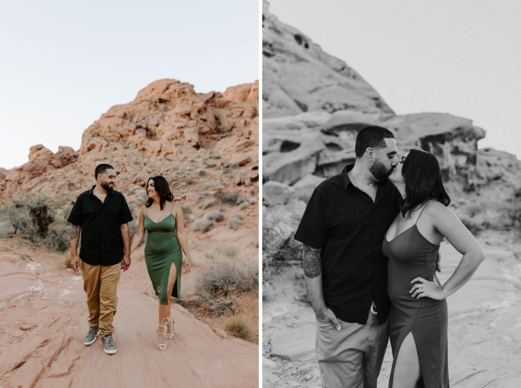 Las Vegas Engagement Photos at Valley of Fire