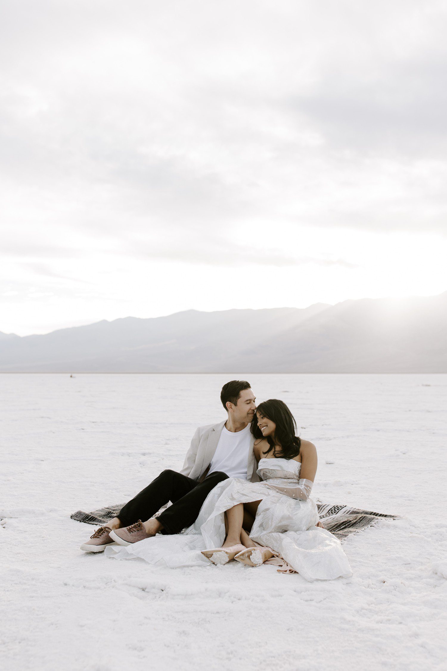 Engagement Photos in Death Valley Badwater Basin