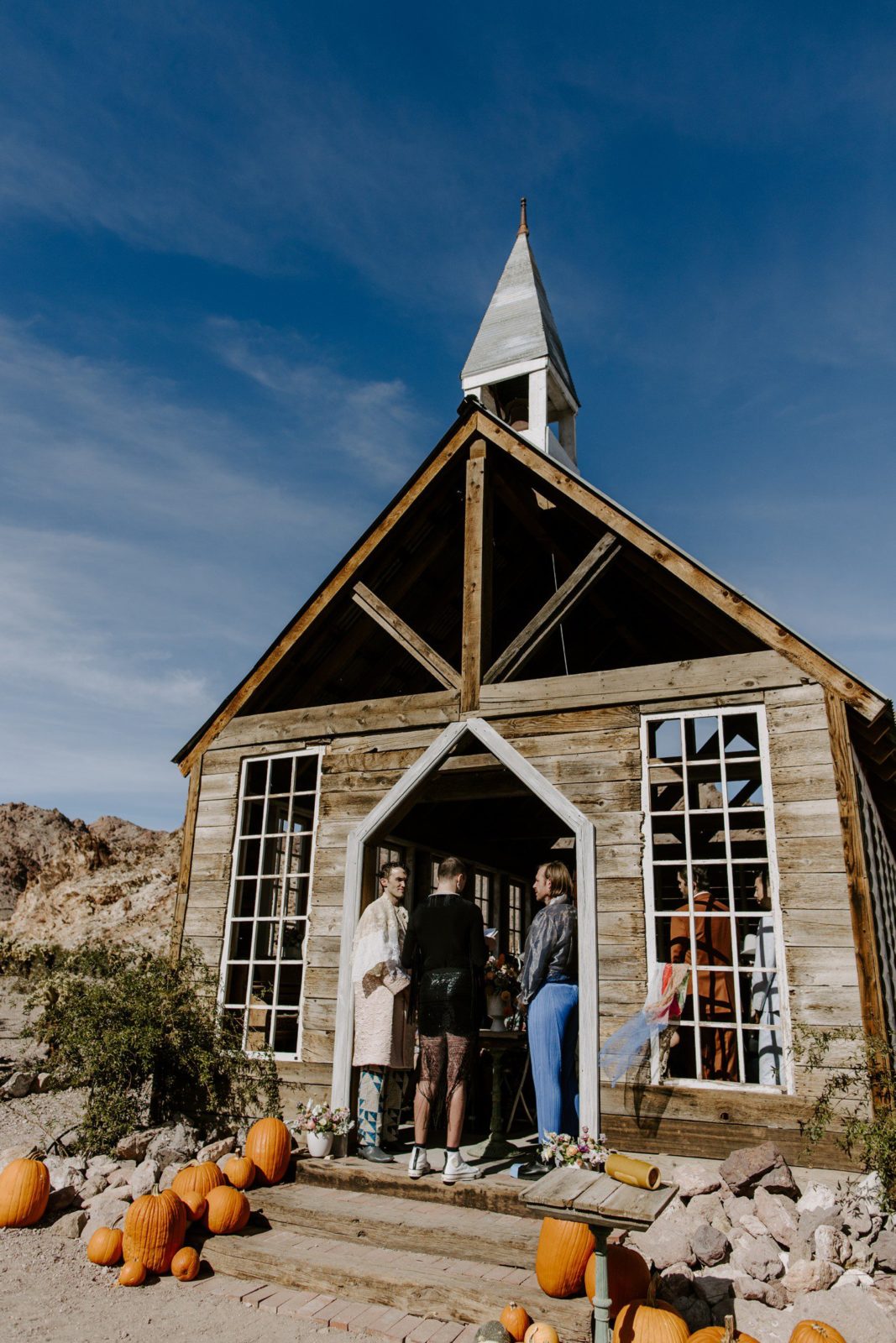 Wedding at El Dorado Ghost Town Las Vegas Katelyn Faye Photo