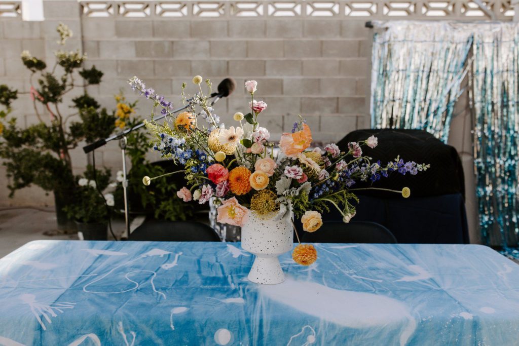 Cyanotype Wedding Table Details