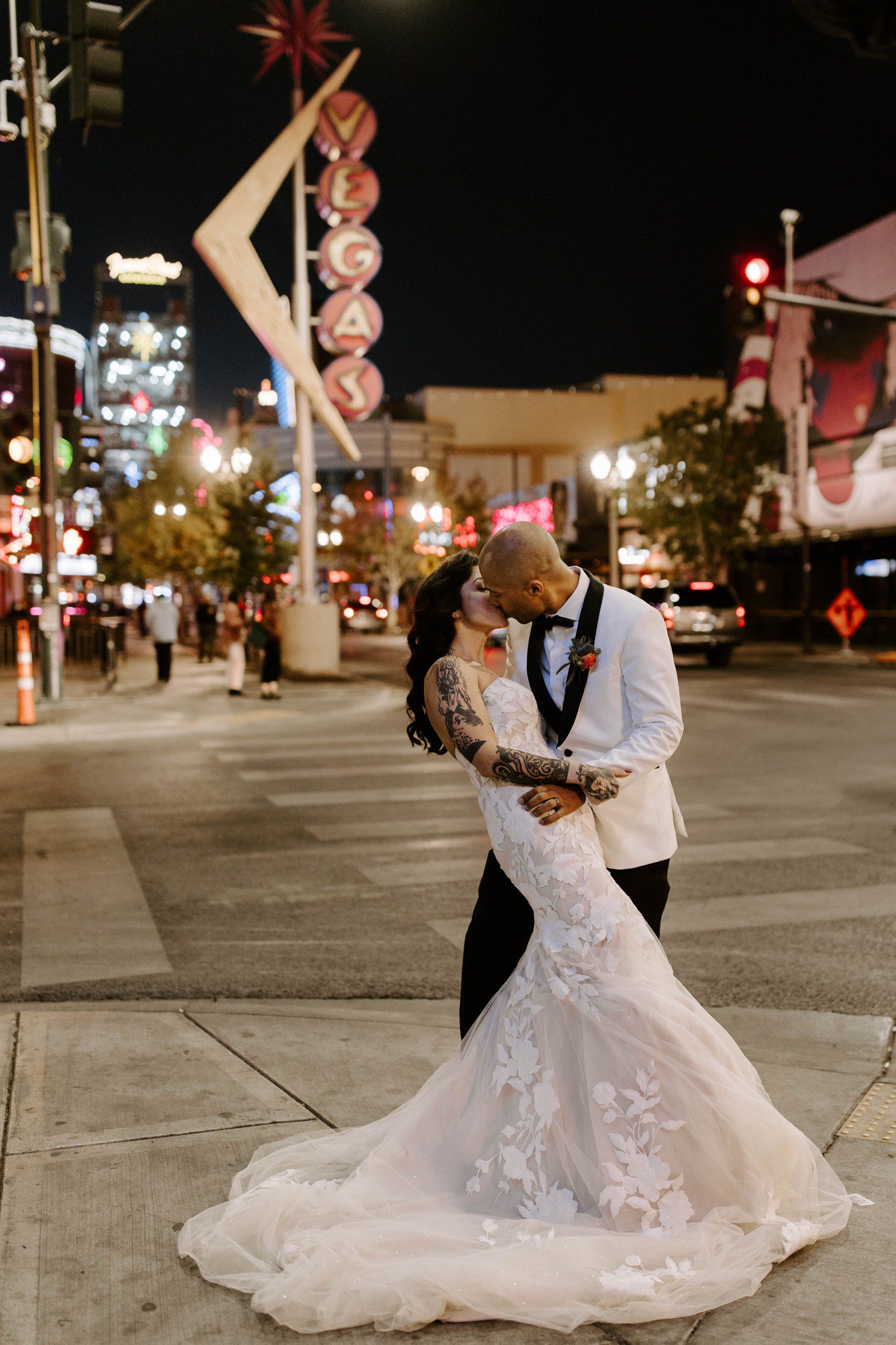 Las Vegas Wedding Photos Fremont Street