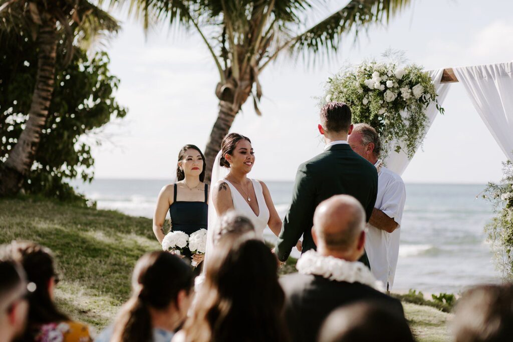 Wedding Ceremony at LouLu Palm Oahu