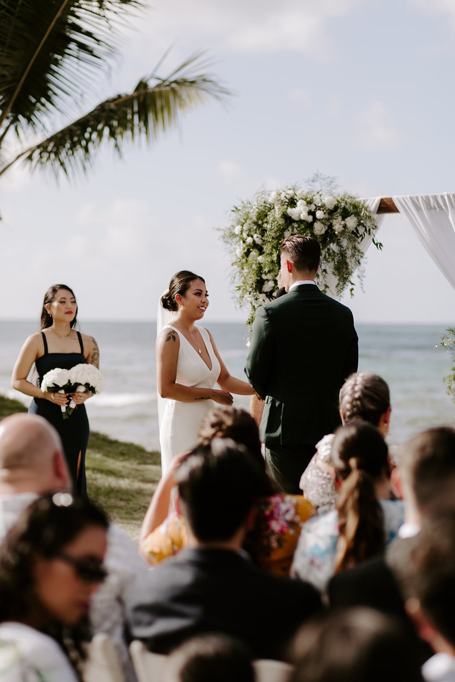 Oahu Wedding Ceremony at LouLu Palm