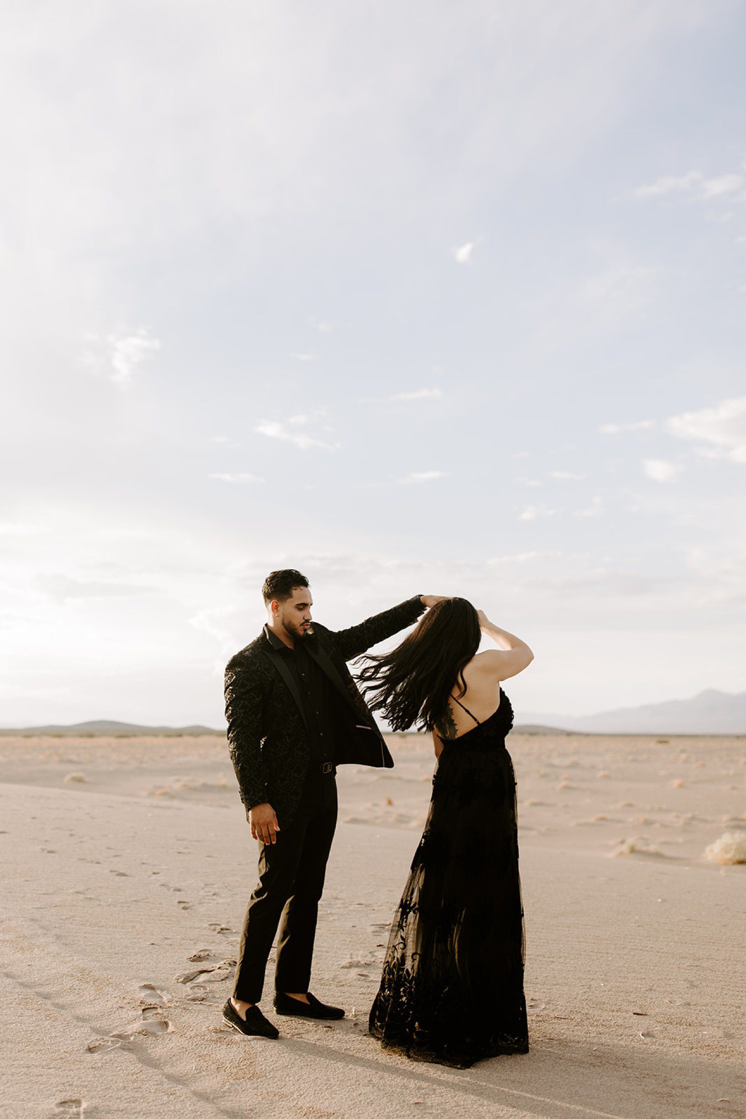 Engagement Photos at Amargosa Sand Dunes Las Vegas