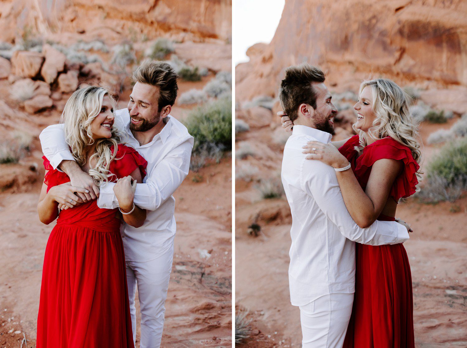 Las Vegas Engagement session at Valley of Fire with couple. 
