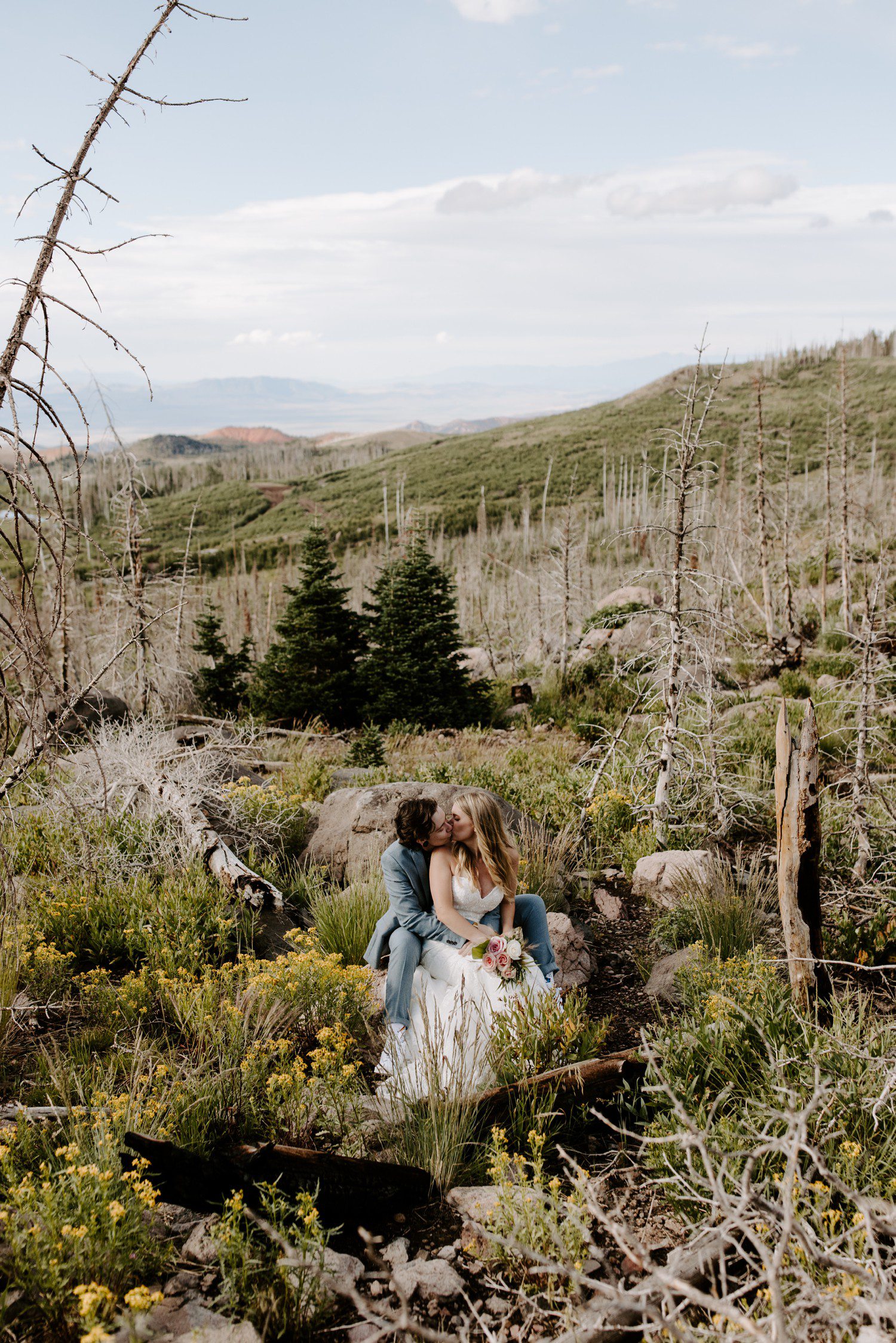 Mountain wedding photos in Brian Head Utah