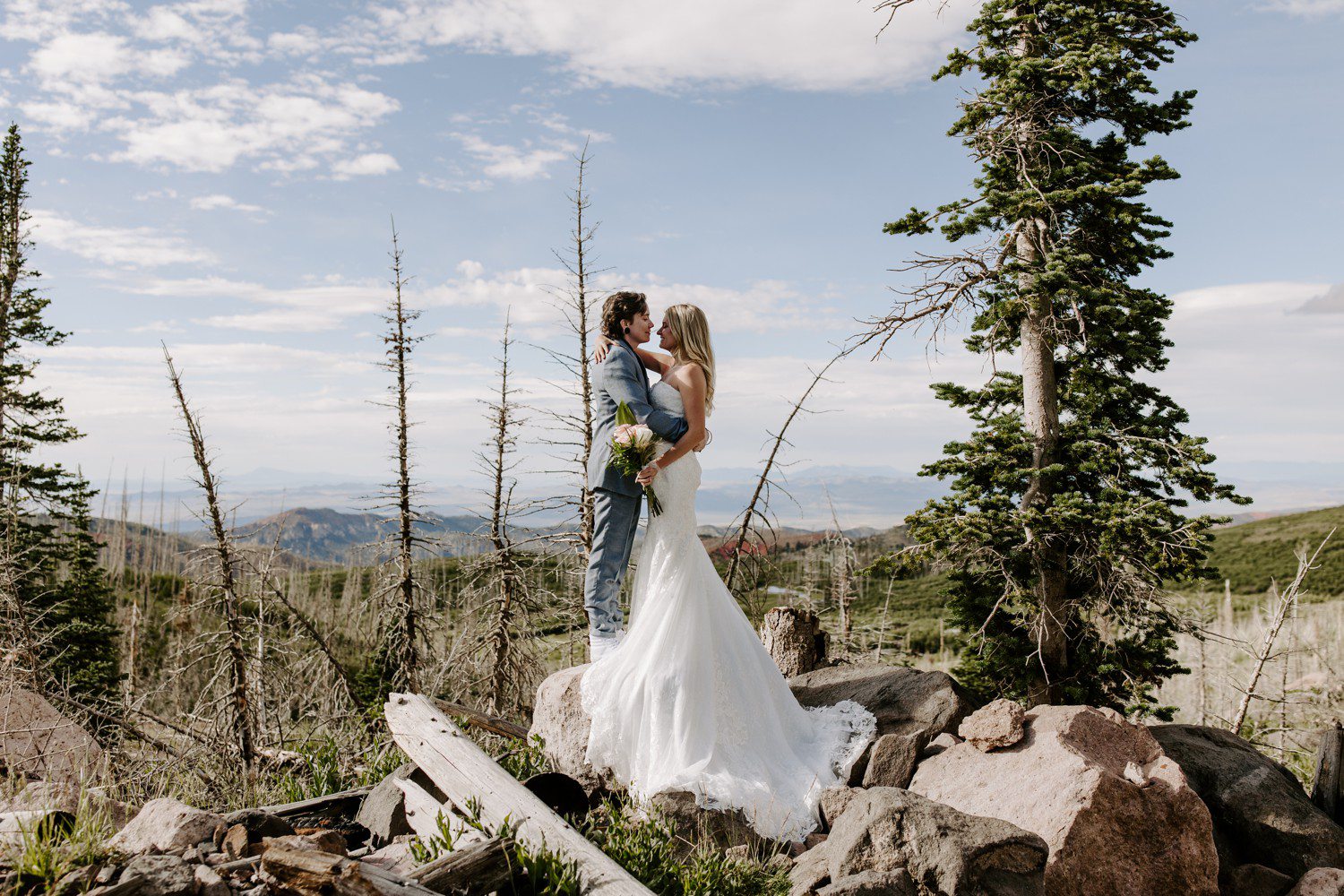 Brian Head Utah wedding photos.
