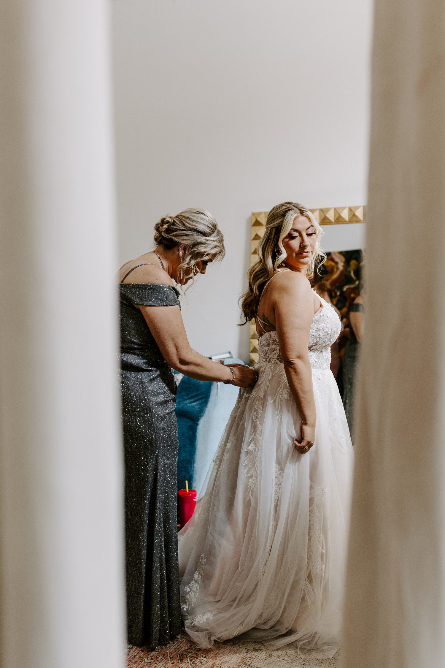 Bride getting ready at The Doyle