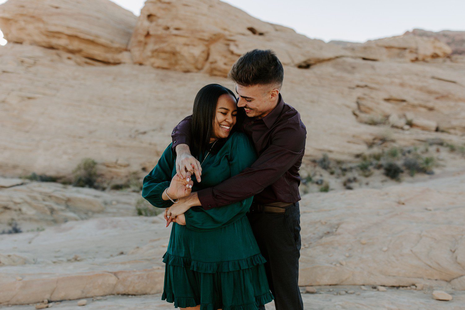 Las Vegas engagement photos at Valley of Fire.