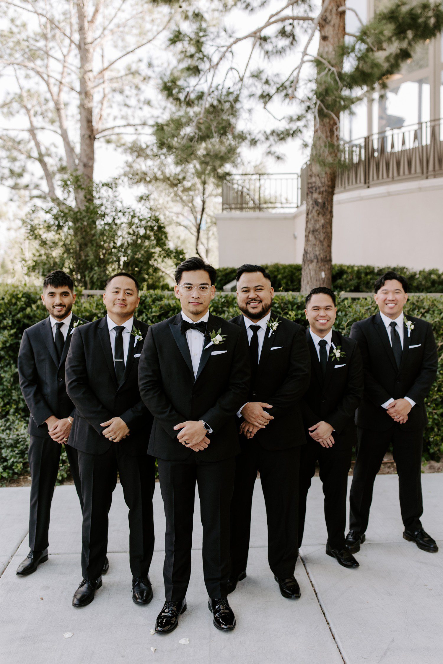 Groom and groomsmen photos in Las Vegas.