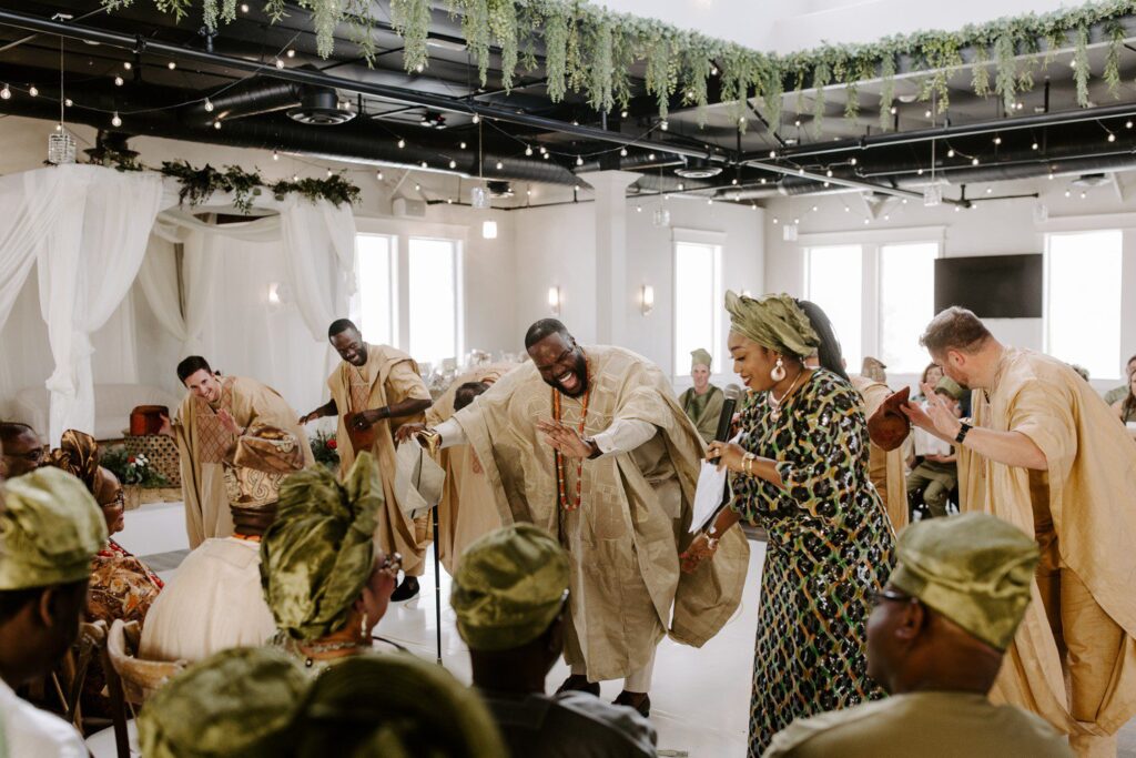 Nigerian wedding ceremony at Adorn Events in Las Vegas. 