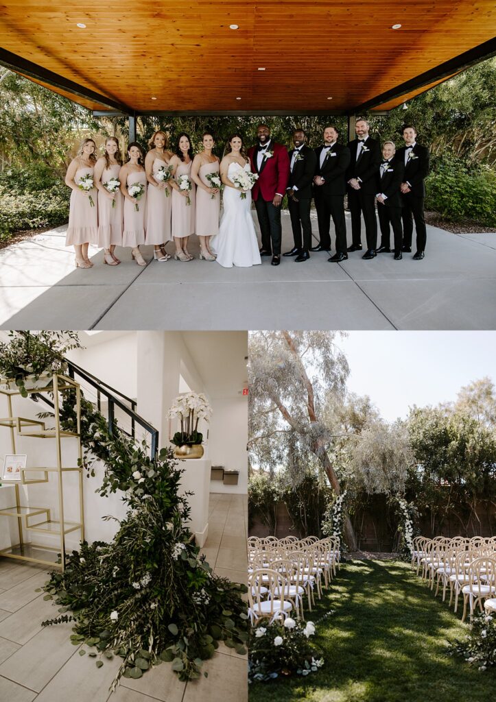 lush gardens provide secluded ceremony location at one of 5 wedding venues in Las Vegas