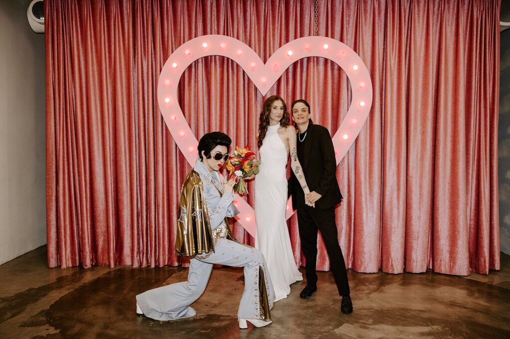 lady elvis officiates a ceremony at one of 5 wedding venues in Las Vegas