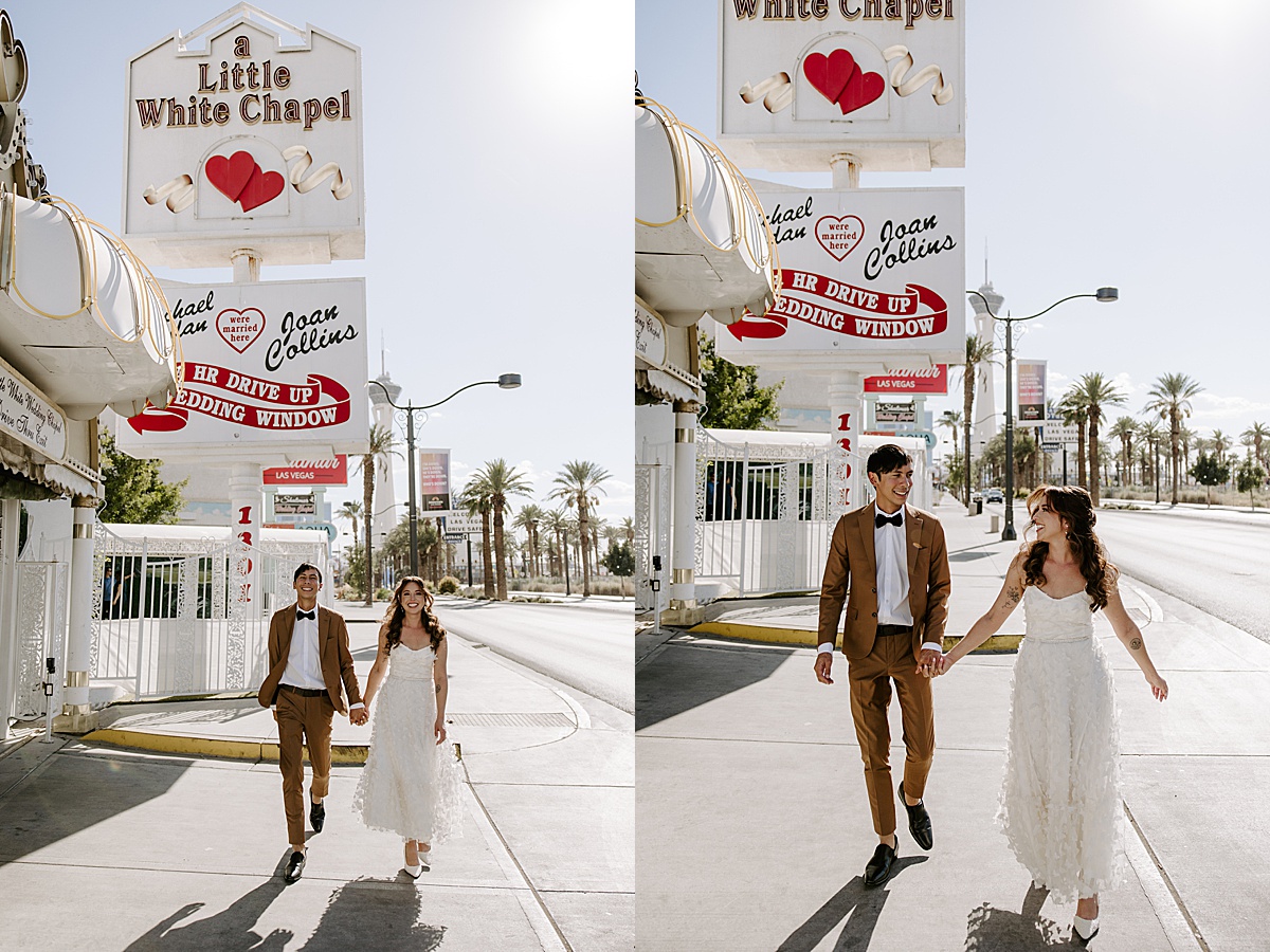 bride and groom leaving venue by katelyn faye photography