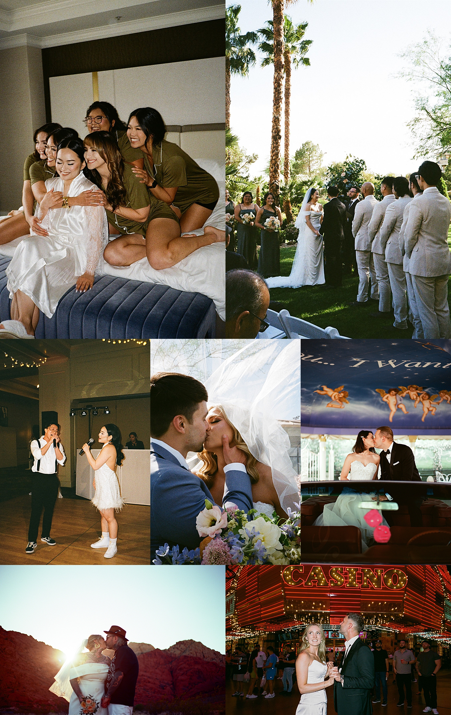 happy couples celebrate with their friends after deciding to Add Film to your package