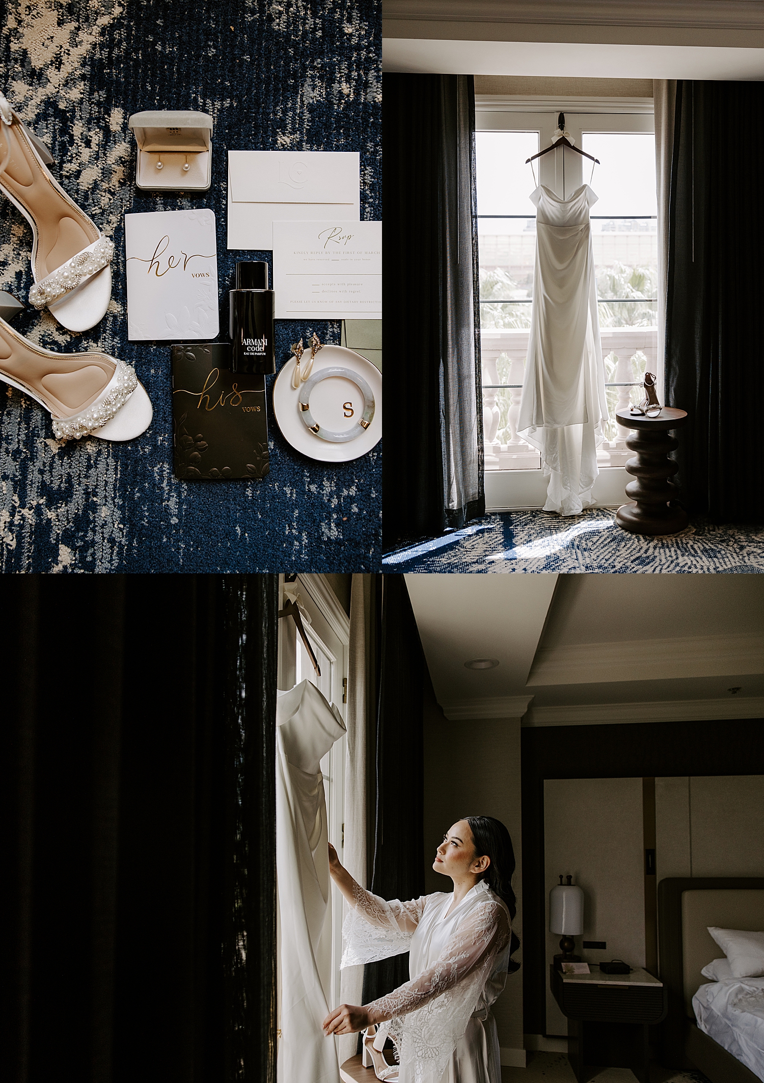 bridal gown hangs in hotel window showing What I Want to Shoot in 2026 